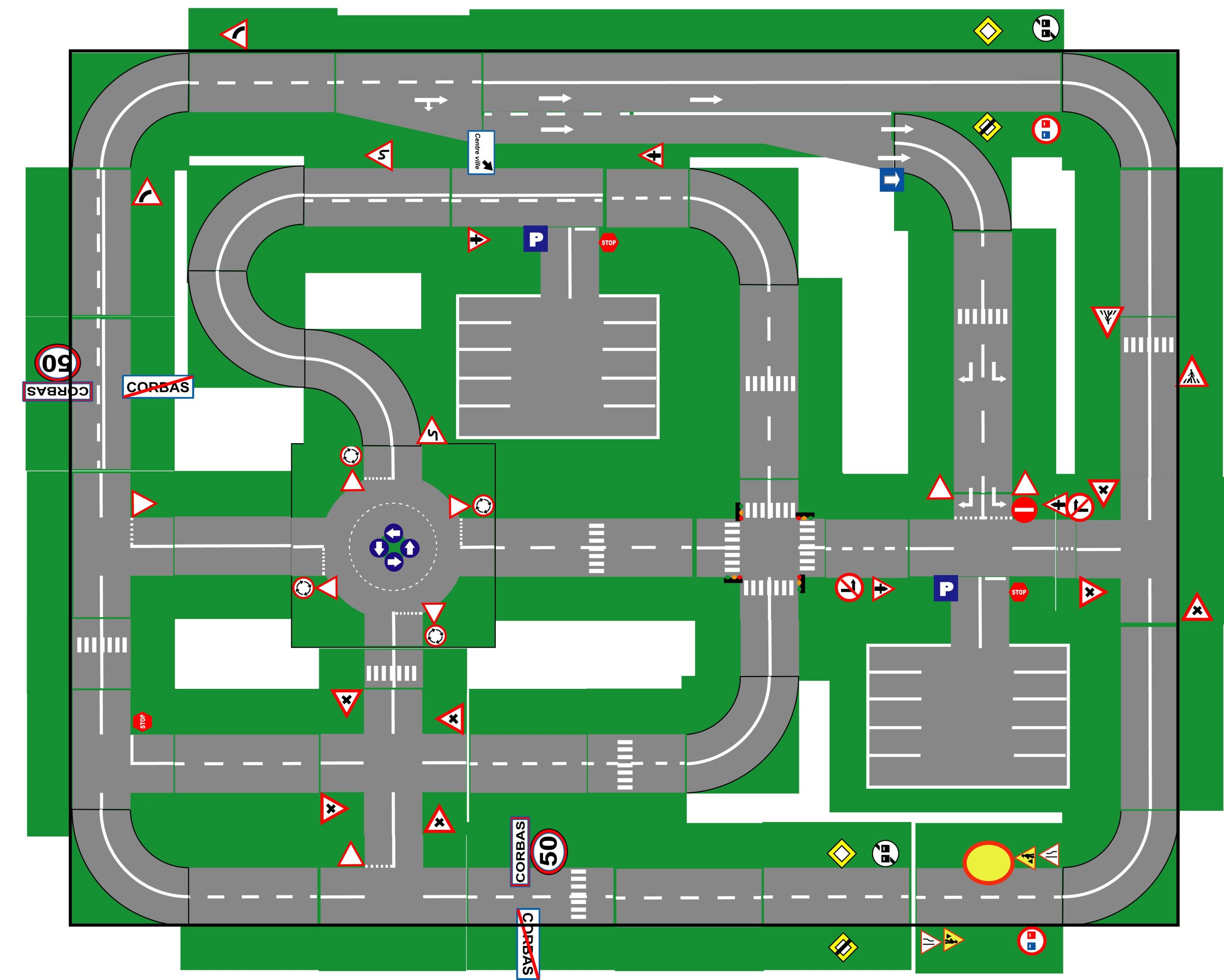 plan de circuit corbas